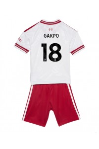 Liverpool Cody Gakpo #18 Jalkapallovaatteet Lasten Vieraspeliasu 2026-27 Lyhythihainen (+ Lyhyet housut)